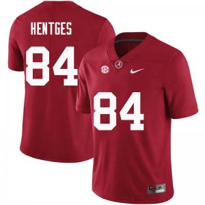 NCAA Men's Alabama Crimson Tide #84 Hale Hentges Stitched College Nike Authentic Crimson Football Jersey US17Z31PP